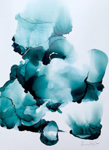 Load image into Gallery viewer, #alcoholink #alcoholinkart #alcoholinkartist #greenandblackart #alcoholinkartist #artforsale #desenio #alcoholinkabstract #artdeco #modernart #fluidart #fluidpainting #deliciousdarkdecor #goldart #housetohome #custommadeart #blackdecor #blackinterior #blackinteriors #greenandgold #greendecor #darkhome #golddecor #abstractartistsofinstagram #abstractart_daily #emergingartists #femaleartists #katharinaschmidt #taidettakotiin #alkoholimuste
